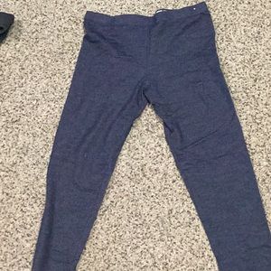 Dark blue leggings; size XL (14-16)